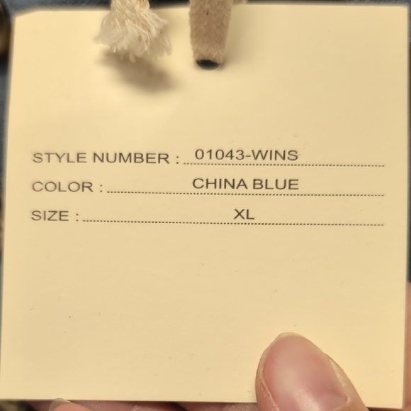 Marled Blue Button Down Shirt Classic Top Wool Blend Size XL NWT - Picture 4 of 7